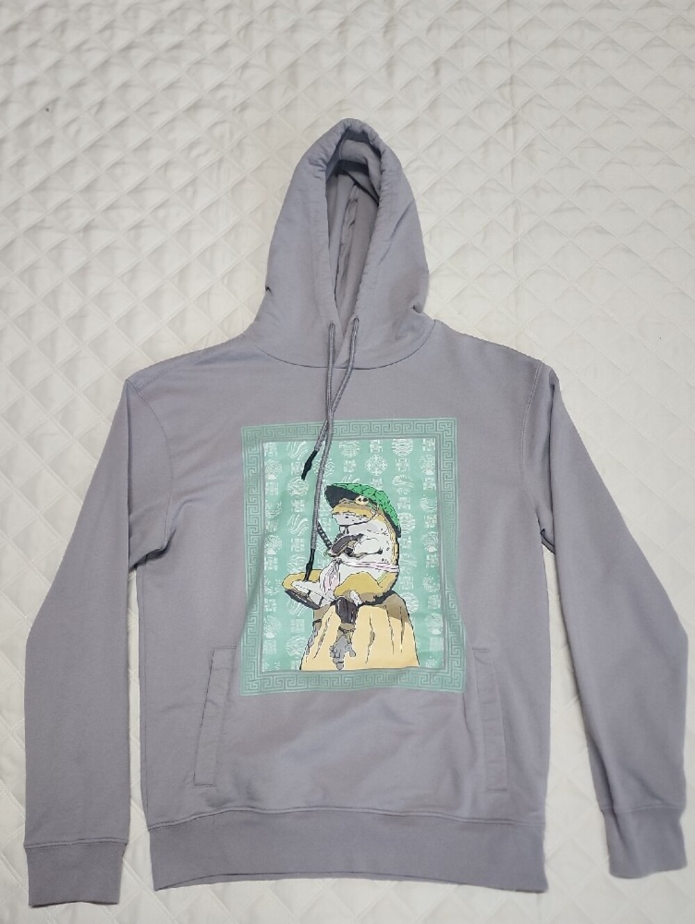 Airwalk Men’s French Terry Samurai Frog Pullover Hoodie XS